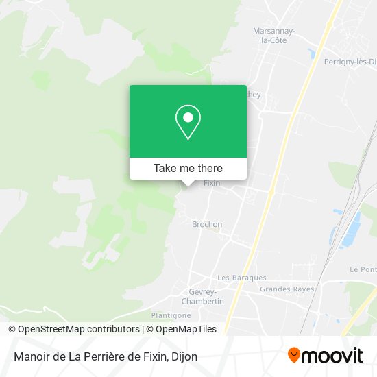 Manoir de La Perrière de Fixin map