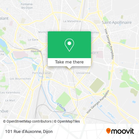 101 Rue d'Auxonne map