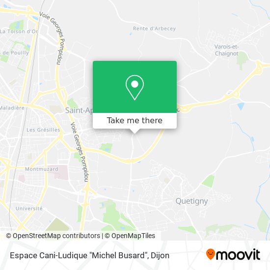 Espace Cani-Ludique "Michel Busard" map