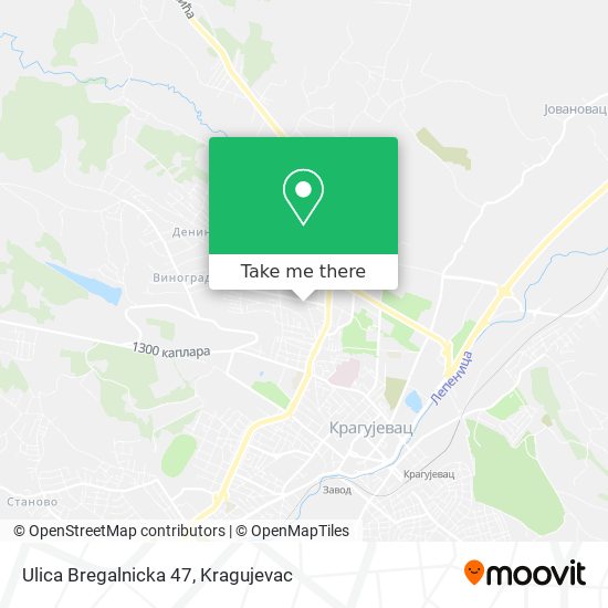 Ulica Bregalnicka 47 map