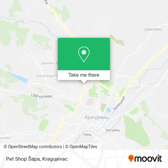 Pet Shop Šapa map