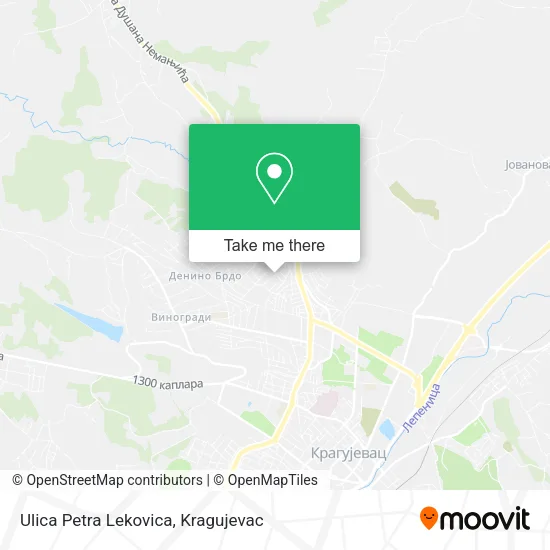 Ulica Petra Lekovica map