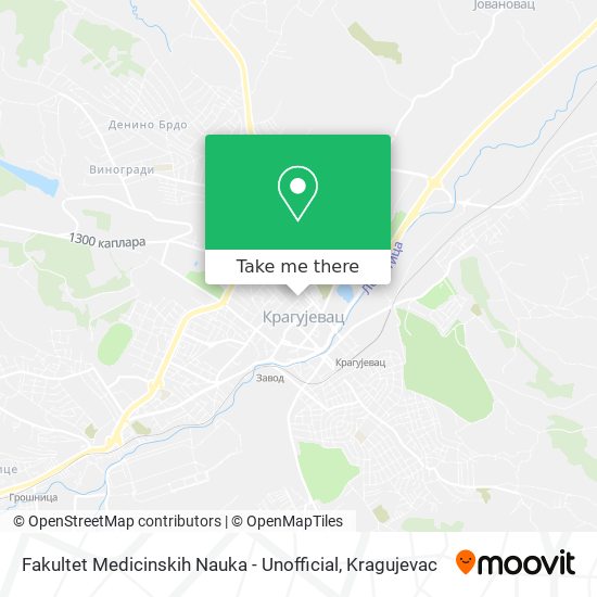 Fakultet Medicinskih Nauka - Unofficial map