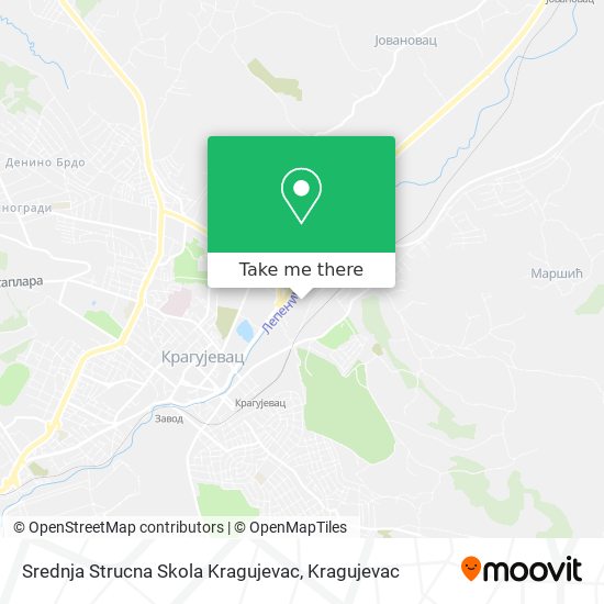 Srednja Strucna Skola Kragujevac map