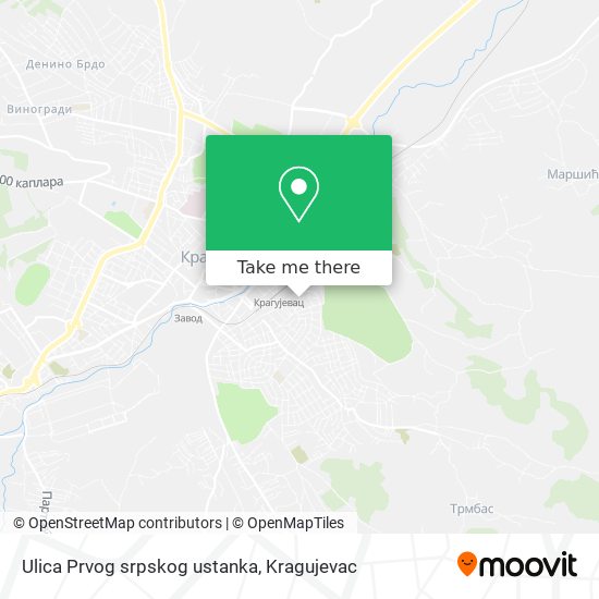 Ulica Prvog srpskog ustanka map