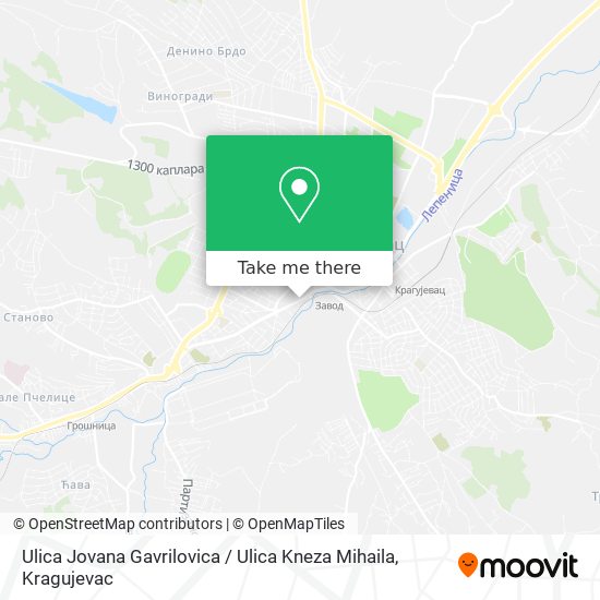 Ulica Jovana Gavrilovica / Ulica Kneza Mihaila map