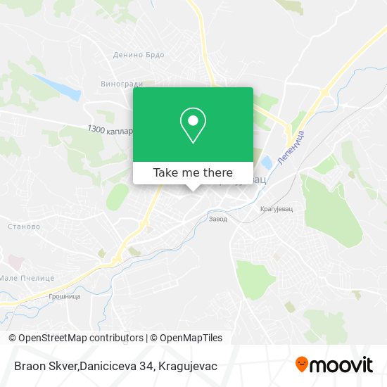 Braon Skver,Daniciceva 34 map