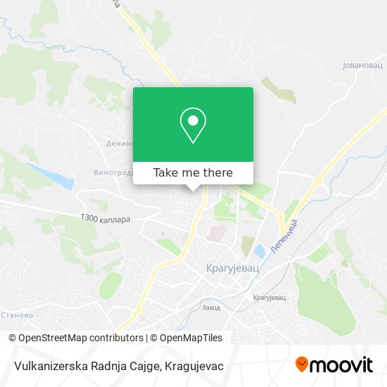Vulkanizerska Radnja Cajge map