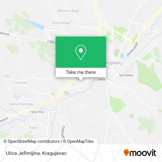 Ulica Jefimijina map