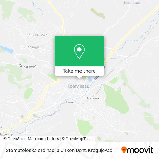 Stomatoloska ordinacija Cirkon Dent map