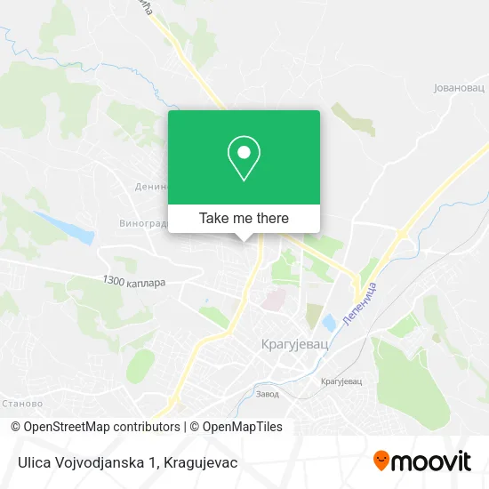 Ulica Vojvodjanska 1 map
