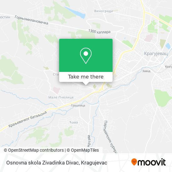 Osnovna skola Zivadinka Divac map