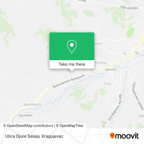 Ulica Djure Salaja map