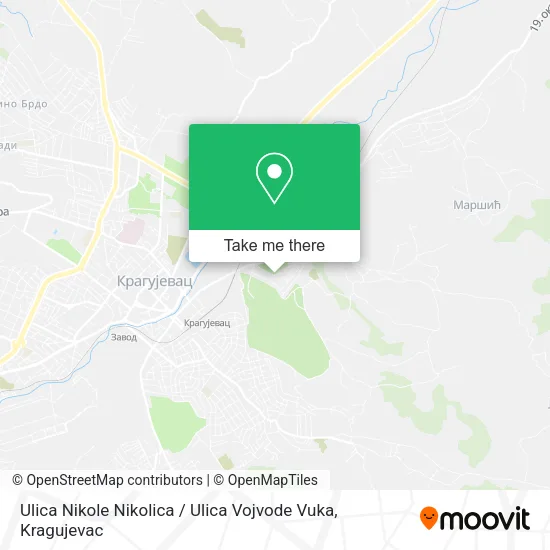 Ulica Nikole Nikolica / Ulica Vojvode Vuka map