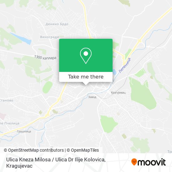 Ulica Kneza Milosa / Ulica Dr Ilije Kolovica map