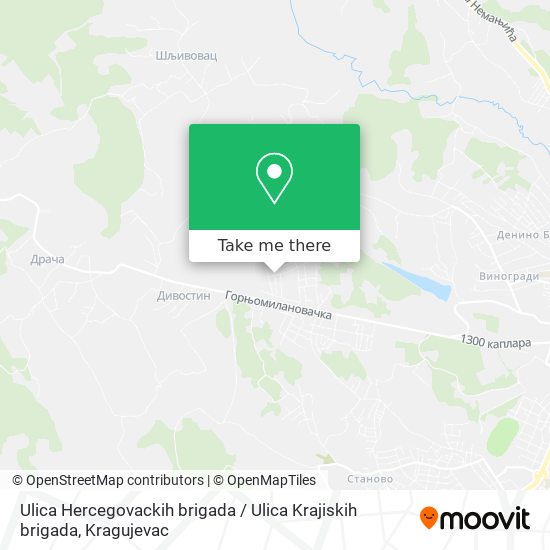 Ulica Hercegovackih brigada / Ulica Krajiskih brigada map