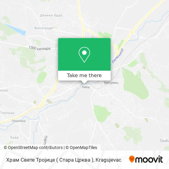 Храм Свете Тројице ( Стара Црква ) map