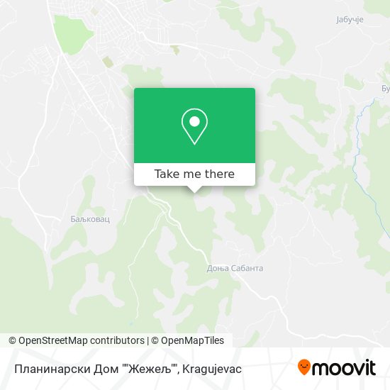 Планинарски Дом ""Жежељ"" map