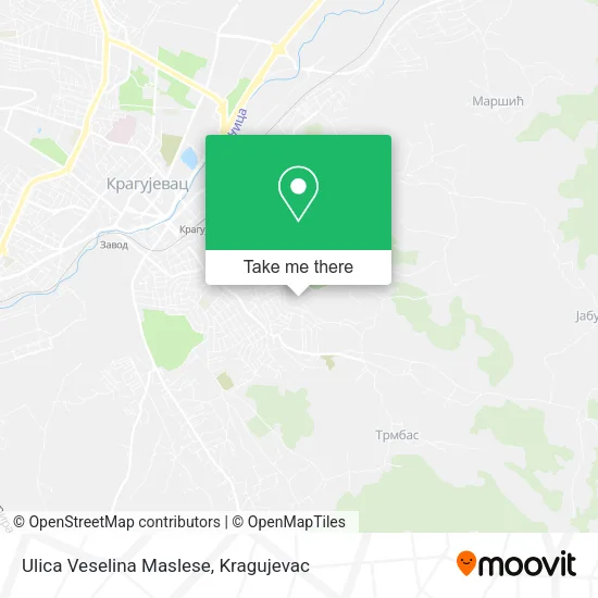 Ulica Veselina Maslese map