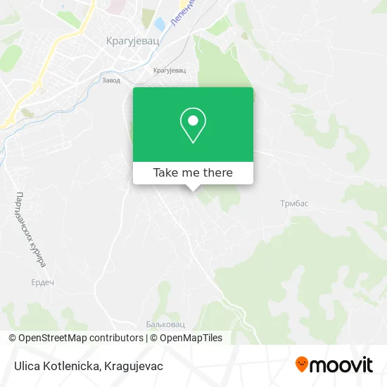 Ulica Kotlenicka map