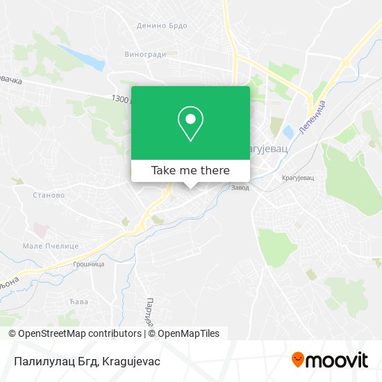 Палилулац Бгд map