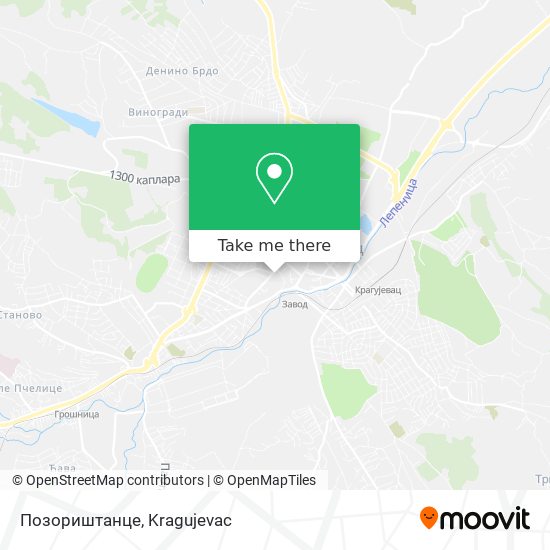 Позориштанце map