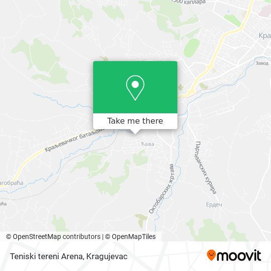 Teniski tereni  Arena map