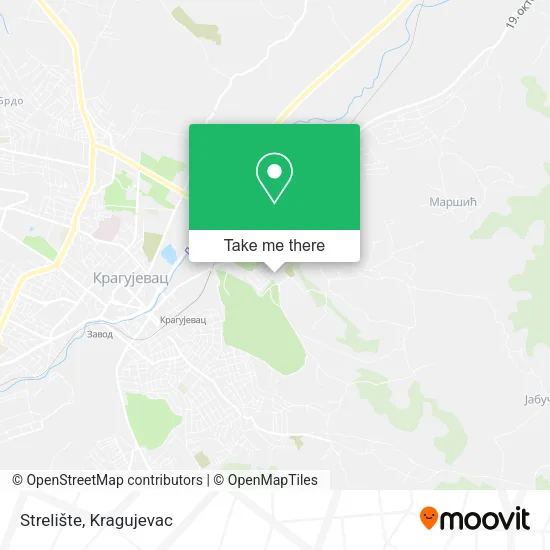 Strelište map