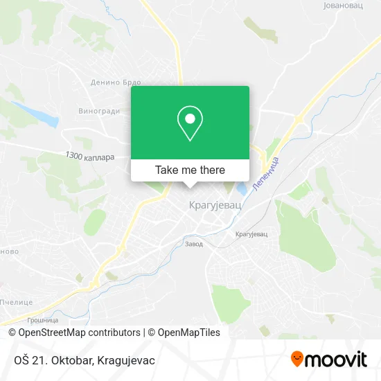 OŠ 21. Oktobar map