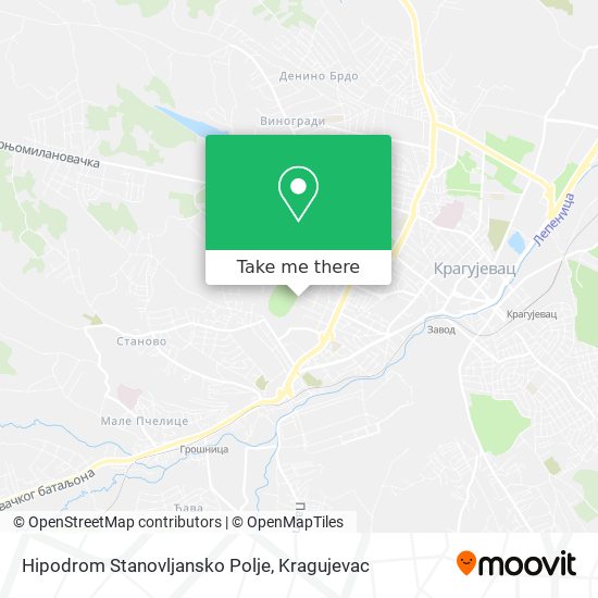 Hipodrom Stanovljansko Polje map