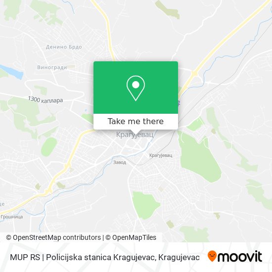MUP RS | Policijska stanica Kragujevac map