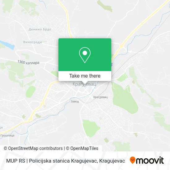 MUP RS | Policijska stanica Kragujevac map