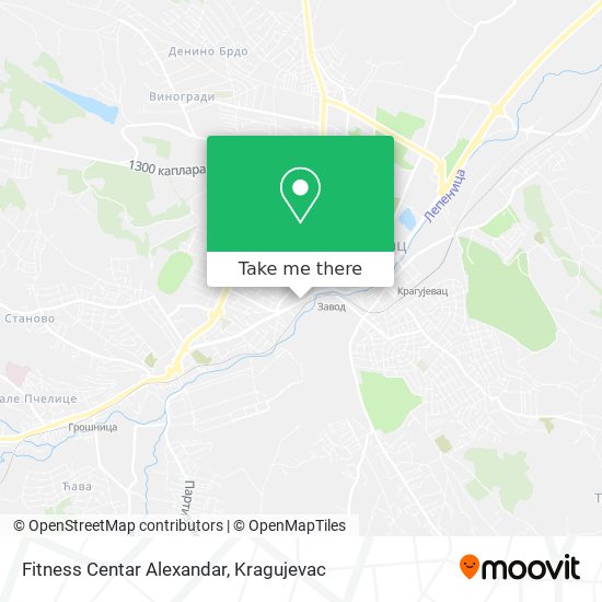 Fitness Centar Alexandar map