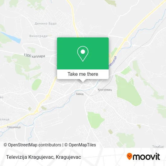 Televizija Kragujevac map