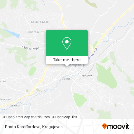 Posta Karađorđeva map