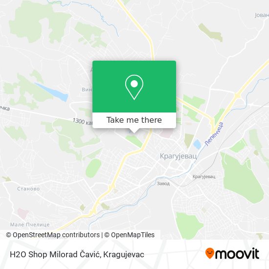 H2O Shop Milorad Čavić map