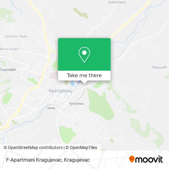 F-Apartmani Kragujevac map
