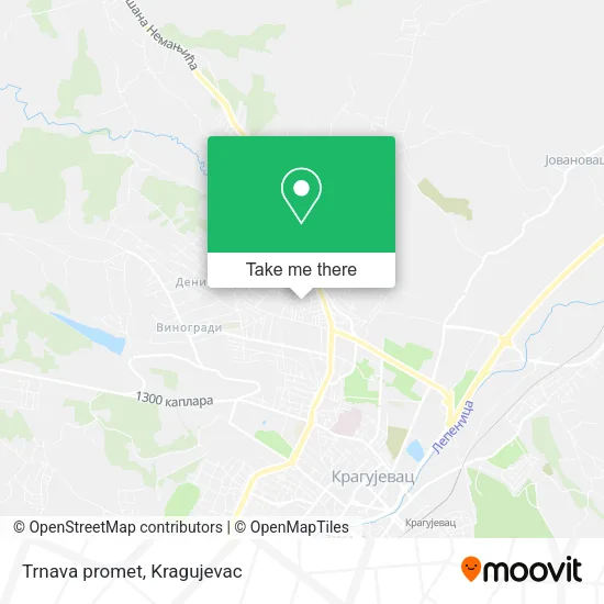 Trnava promet map