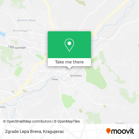 Zgrade  Lepa Brena map