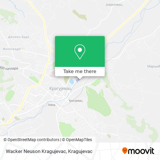 Wacker Neuson Kragujevac map