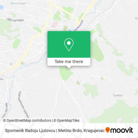 Spomenik Radoju Ljutovcu | Metino Brdo map