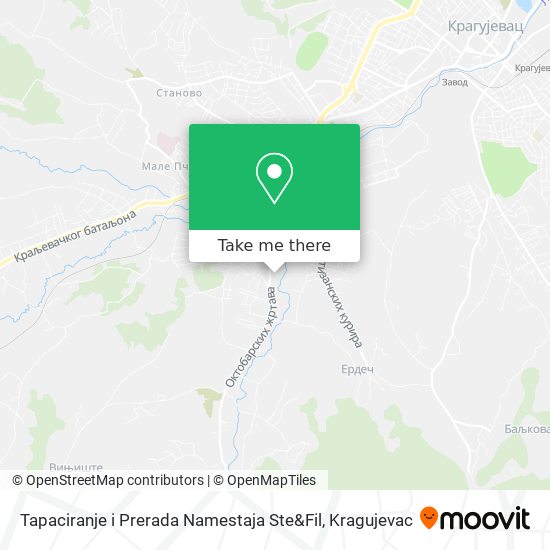 Tapaciranje i Prerada Namestaja Ste&Fil map