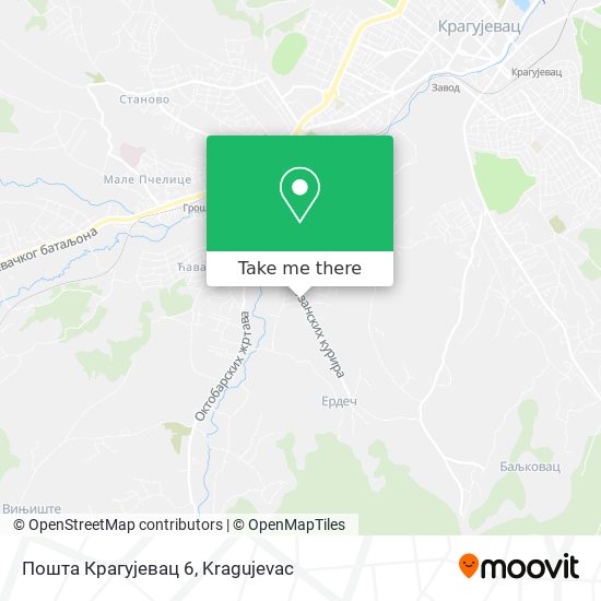 Пошта Крагујевац 6 map