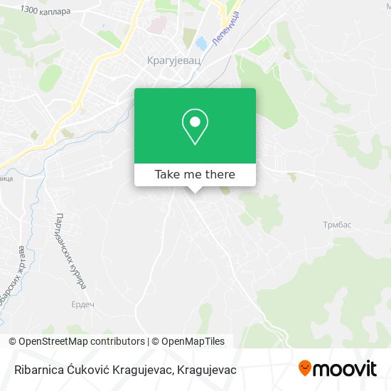 Ribarnica Ćuković Kragujevac map