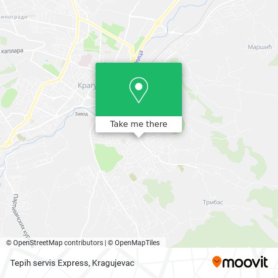 Tepih servis Express map