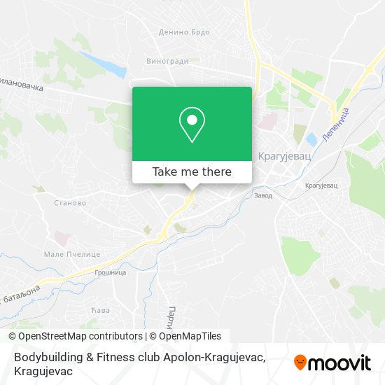Bodybuilding & Fitness club Apolon-Kragujevac map