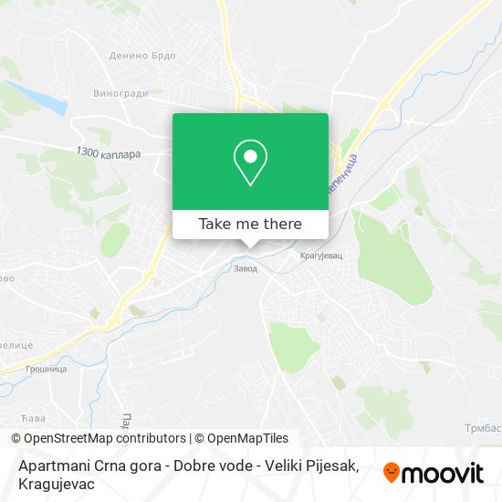 Apartmani Crna gora - Dobre vode - Veliki Pijesak map