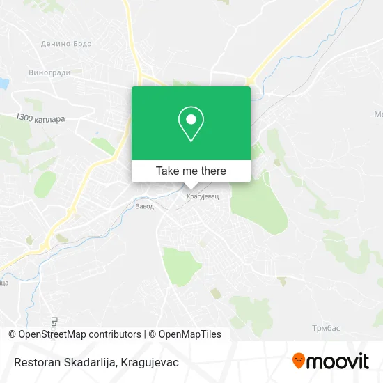 Restoran Skadarlija map