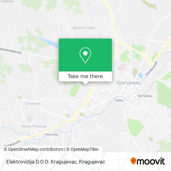 Elektrovizija D.O.O. Kragujevac map