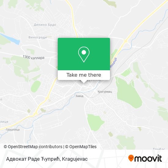 Адвокат Раде Ћупрић map